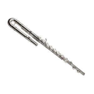 EASTERN MUSIC PRO USE SILVER PLATED C KEY BASS FLUTE WITH HARD CASE