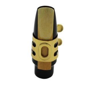 Pro Eastern music hard rubber saxophone mouthpiece metal ligature gold plated
