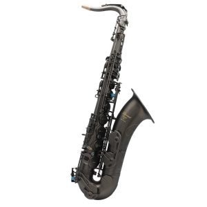 EM Imperium Professional matte black Tenor Saxophone with dragon or flower engravings