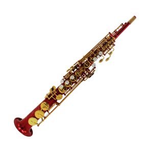 red lacquer soprano saxophone