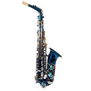 blue alto saxophone