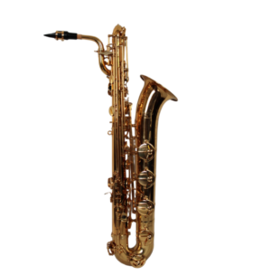 EASTERN MUSIC Pro Gold lacquer Baritone Saxophone with Front F & high F key