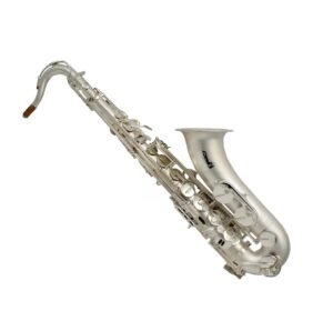 satin silver tenor saxophone