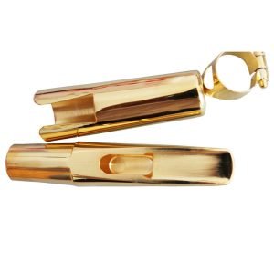EM pro JJ gold plated Metal Tenor Saxophone Mouthpiece with Cap and Ligature