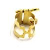 Pro Eastern music hard rubber saxophone mouthpiece ligature gold plated X shape
