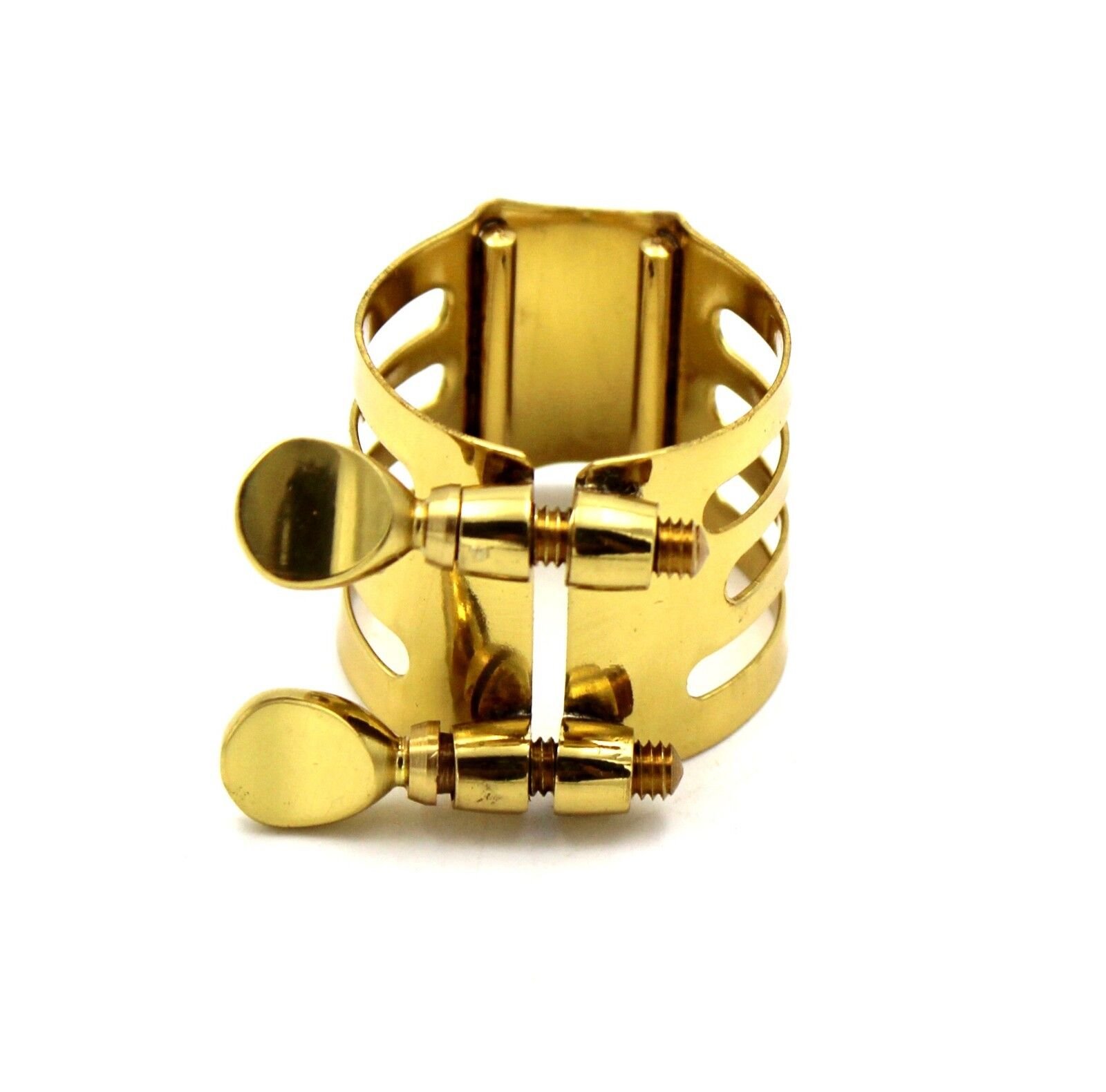 s-l1600 - 2023-08-18T164813.454 Eastern music Alto saxophone metal ligature, sachs reed clip E flat ligatures