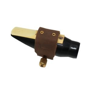 Genuine Leather saxophone ebonite mouthpiece ligature for Alto sax & clarinet