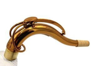 Power neck candy brown tenor saxophone SBA style neck with warm sound dark gold