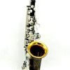 sandblust silver plated key matte black alto saxophone