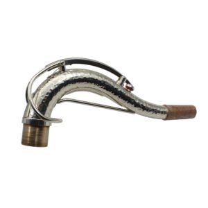 Eastern music silver plated SBA style hand hammered copper tenor saxophone neck with reinforcement rod