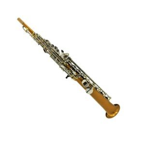 Eastern music pro dark gold lacquer copper straight saxophone soprano nickel key
