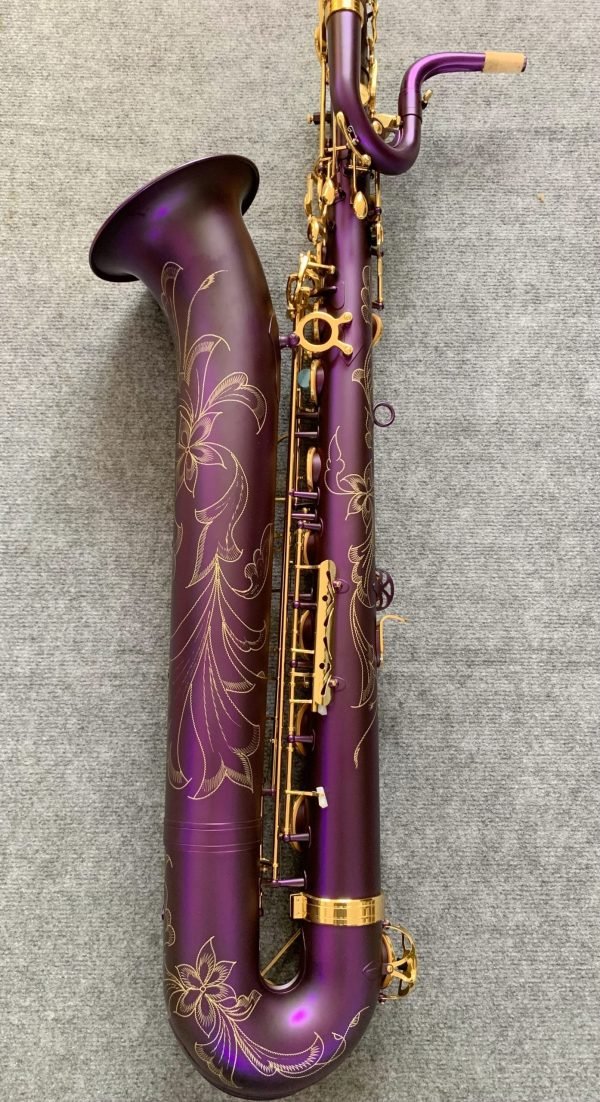 purple baritone saxophone