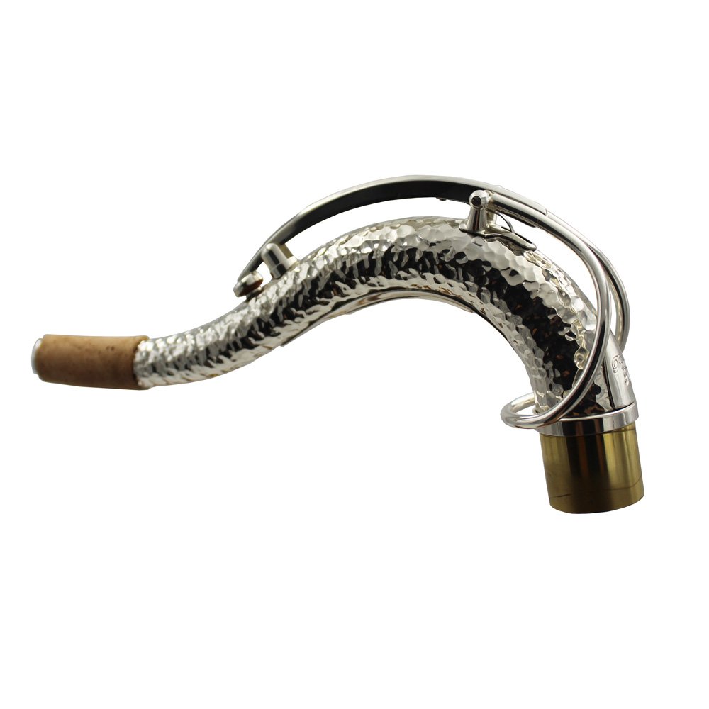 silver hand hammered tenor neck silver plated hand hammered tenor saxophone neck