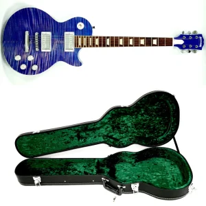 Hardluck kings BOSSMAN ROCKAWAY BEACH Blue Stain Finish Flame Maple Veneer electric guitar with case