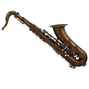 Eastern music coffee vintage patina Mark VI three double rail tenor saxophone