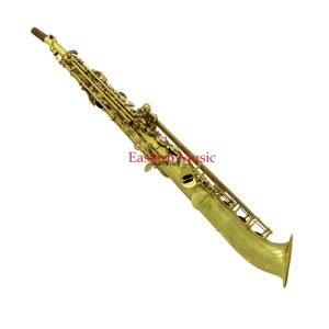 bare brass soprano saxophone