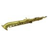 bare brass soprano saxophone