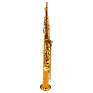 Eastern Music rose copper gold lacquer straight soprano saxophone with G key