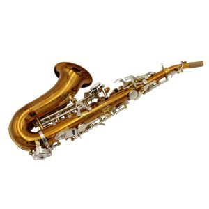 copper curved soprano saxophone