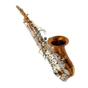 copper curved soprano saxophone