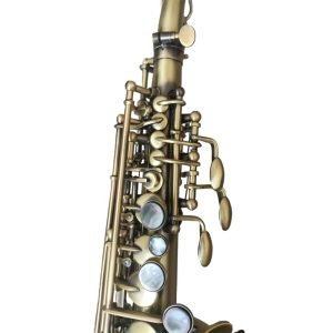 matte antique curved soprano saxophone