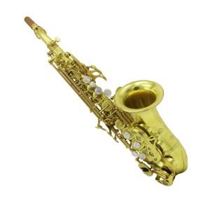 raw brass soprano saxophone