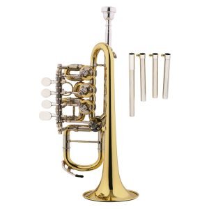 Rotary piccolo trumpet