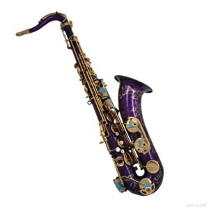 Purple tenor saxophone