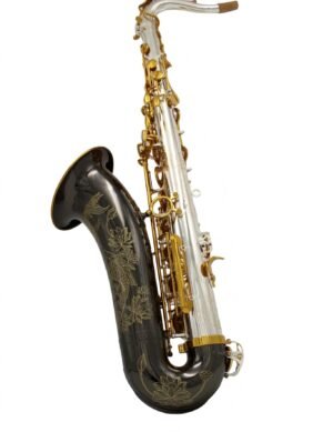 Eastern Music Tenor Saxophone  Black Nickel Finish, Silver-plated Body/Neck, Gold-plated Keys, Hand-engraved Bell