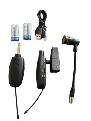 Battery-Powered Wireless Saxophone Microphone System