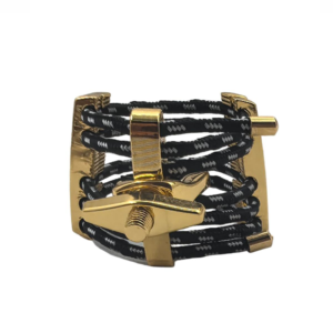 Eastern Music Gold Plated 5-String Saxophone Ligature for Ebonite Alto/Tenor Mouthpieces