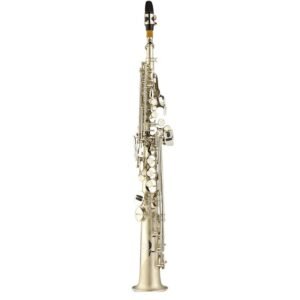 Eastern Music Premium Design High Quality SATIN silver plated  Instrument Soprano Saxophone Straight Bb Key