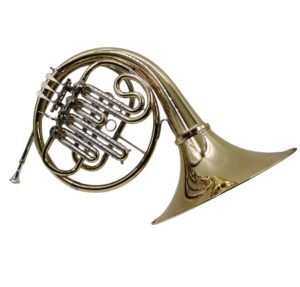 Eastern music Standard 4-Key Single French Horn (Bb) – Separated Design – Gold Lacquer(FH9612