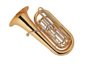 Eastern Music 4-Piston Front-Action BBb Tuba – 16mm Bore / 382mm Bell / 900mm Height – Gold Lacquer（TB9745