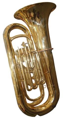 Eastern Music 4-Piston BBb Tuba – 18.5-19.5mm Tapered Bore / 442mm Bell – Gold Lacquer – Professional Orchestral Model（TB9750