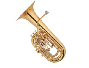 Eastern music High-Grade 4-Piston Compensating Euphonium in Bb | Brass Bell & Cupronickel Tuning Pipe | Professional Clear Lacquer Finish