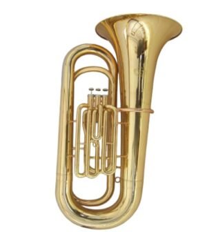 Eastern Music 3-Piston BBb Tuba – 18.5mm Bore / 442mm Bell – Stainless Steel Pistons – Gold Lacquer（TB9751