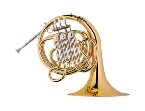 Eastern music 3-Key French Horn in F, Brass with Gold Lacquer Finish(FH9632