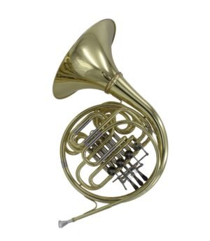 Eastern music Portable 4-Key Double French Horn (F/Bb) – Detachable Design – Gold Lacquer(FH9642