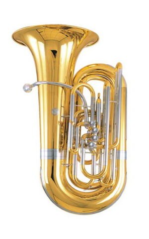 Eastern music Premium 4/4 Frontal 4-Valve BBb Tuba – Professional Gold Lacquer Edition(TB9550