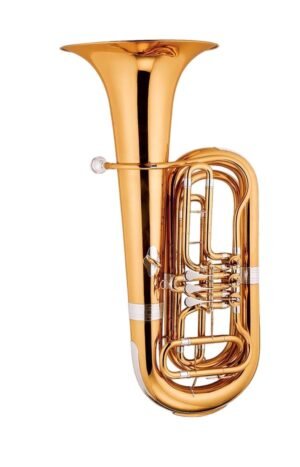 Eastern Music Professional BBb Rotary Tuba – 18mm Bore / 401.5mm Bell – Gold Lacquer Finish（TB9736