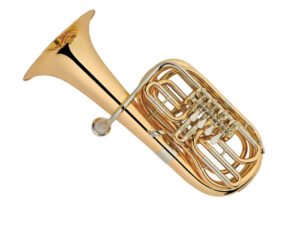 Eastern Music F/Eb Double Tuba – 4-Rotary System – Compact Gold Lacquer Solo Model(TB9744