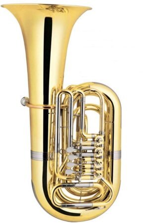 Eastern music  Professional 4-Rotary Valve Bb Tuba - Yellow Brass & Gold Lacquer Finish(TB9749