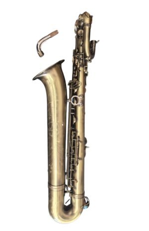 Eastern Music Flagship Antique Bronze Baritone Saxophone | Professional Low A & High F# (Free Shipping)BS 402Q