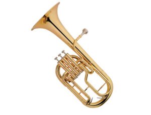 EM MUSIC Eb Alto Horn – Large 203.2mm Bell, Gold Lacquer Finish(AH9731