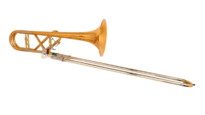 EASTERN MUSIC Professional Tenor Trombone – Bb/F, 13.89mm Large Bore, 85% Copper Bell, Cupronickel Slide Sleeve, Gold Lacquer