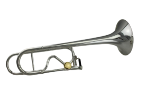 EASTERN MUSIC High-End Bb/F Tenor Trombone – Silver-Plated Bell, Gold-Plated Valve, Phosphor Bronze Leadpipe, Dual Bore 13.9/14.2mm